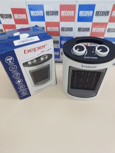 Termoventilador cerámico bajo consumo, 1500W, termoventilador eléctrico protección térmica, BEPER RI.080.